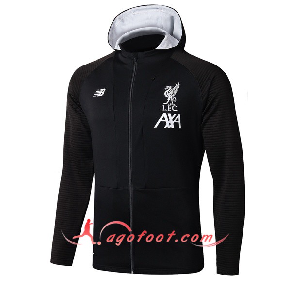 Nouveau Veste A Capuche FC Liverpool Noir 19/20