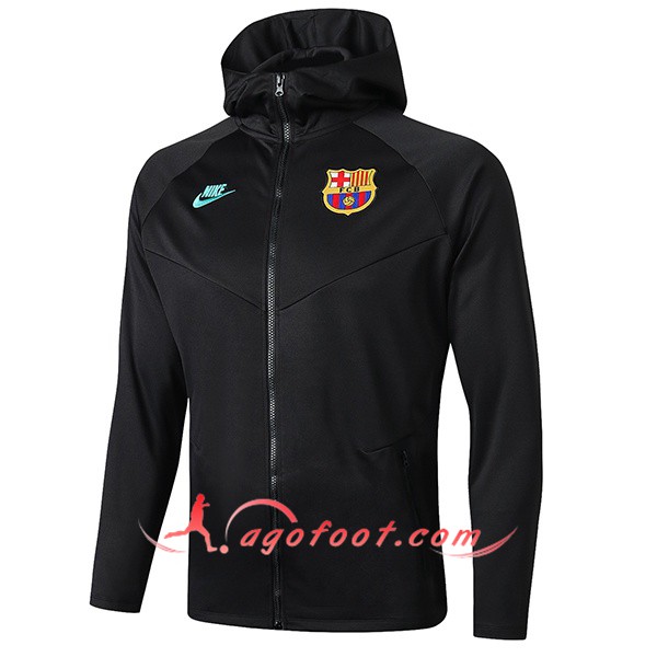 Nouveau Veste A Capuche FC Barcelone Gris Fonce 19/20