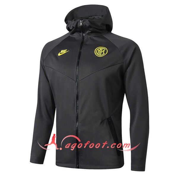 Nouveau Veste A Capuche Inter Milan Gris 19/20