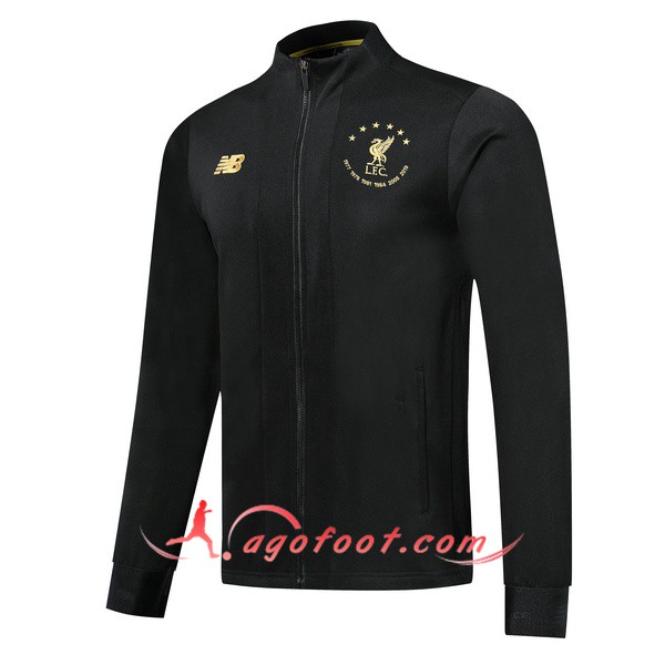 Nouveau Veste Foot FC Liverpool Noir Edition commemorative 19/20