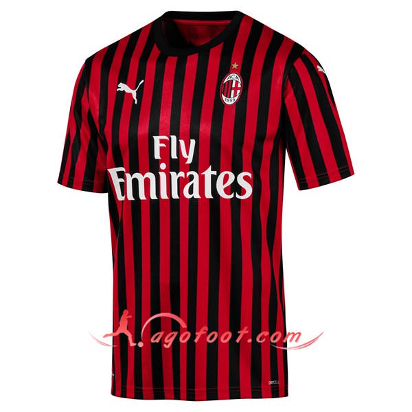 Maillot Foot Milan AC Domicile Personnalisé Floqué 19/20