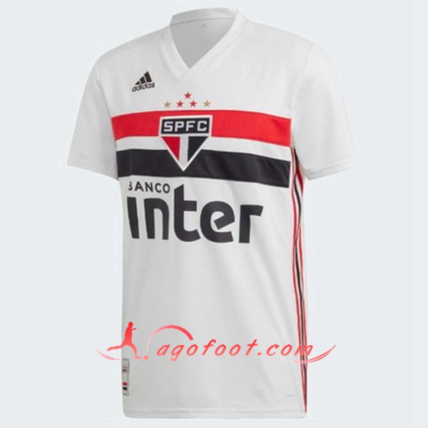 Maillot Foot Sao Paulo FC Domicile Personnalisé Floqué 19/20