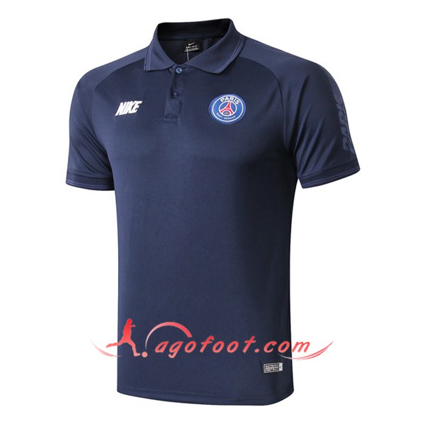 Nouveau Polo Foot Paris PSG NIKE Bleu Fonce 19/20