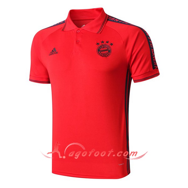 Nouveau Polo Foot Bayern Munich Rouge 19/20