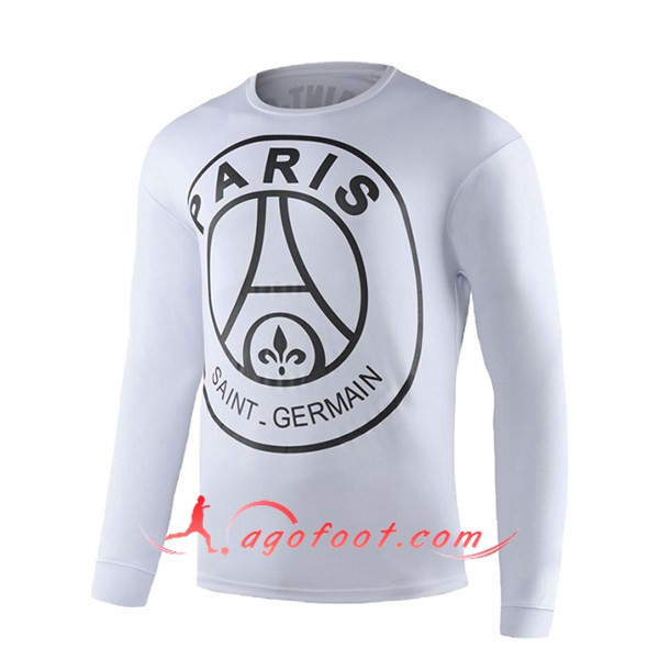 Training T-Shirts PSG Blanc Manche longue 19/20