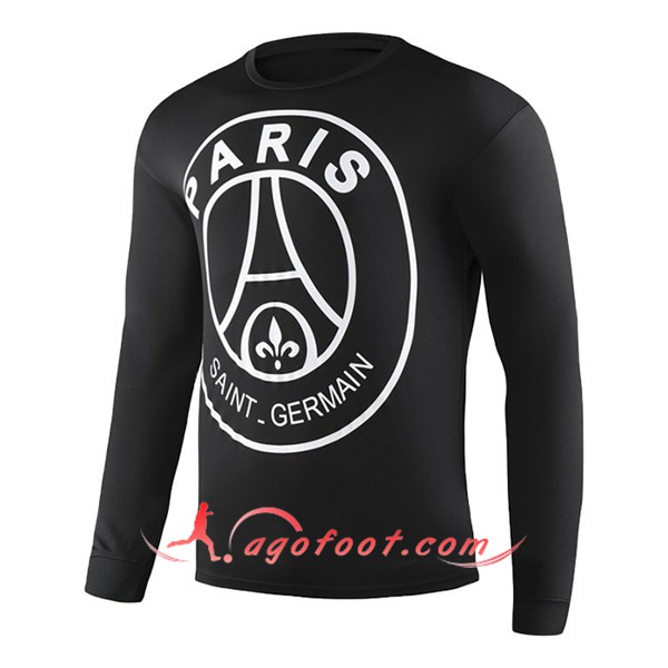 Training T-Shirts PSG Noir Manche longue 19/20