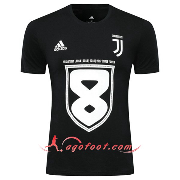 Training T-Shirts Juventus Noir Blanc 19/20