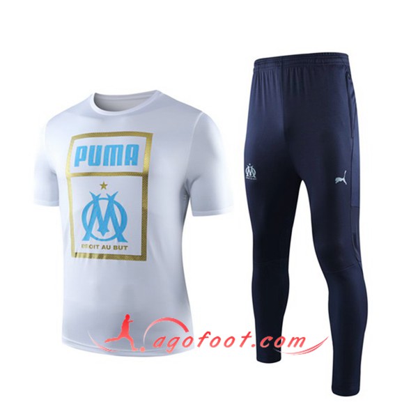 Training T-Shirts Marseille OM + Pantalon Rouge 19/20