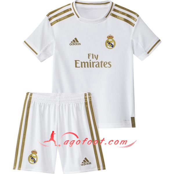 Ensemble Maillot Foot Real Madrid Enfants Domicile 19/20