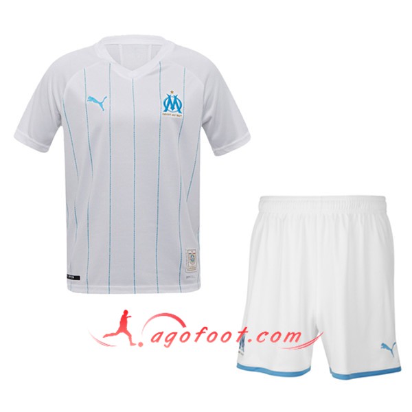 Ensemble Maillot Foot Marseille OM Enfants Domicile 19/20