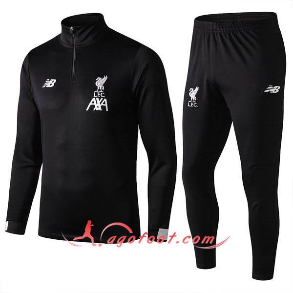 Nouveau Survetement Foot FC Liverpool Noir 19/20