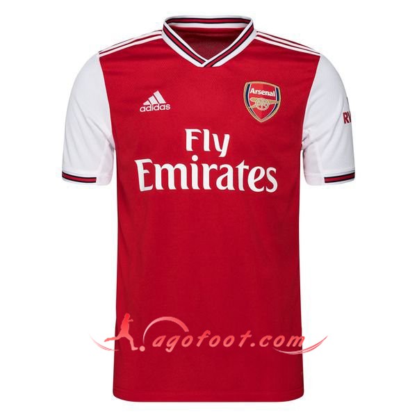 Maillot Foot Arsenal Domicile Personnalisé Floqué 19/20