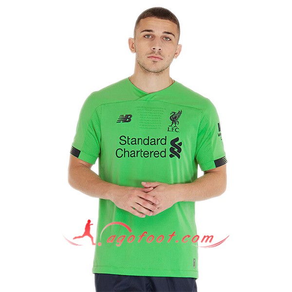 Maillot Foot FC Liverpool Gardien de but Vert Personnalisé Floqué 19/20