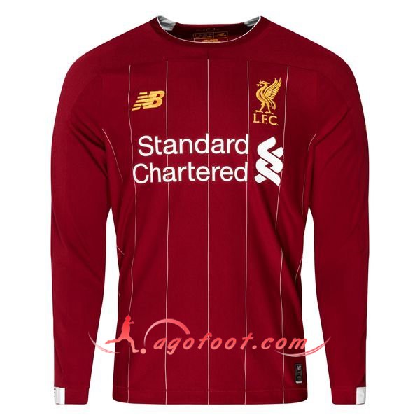 Maillot Foot FC Liverpool Manches longues Domicile Personnalisé Floqué 19/20