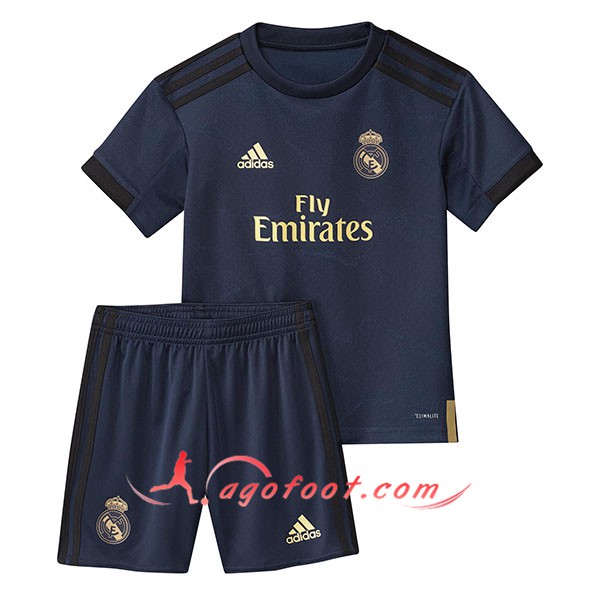 Ensemble Maillots Foot Real Madrid Enfants Exterieur Personnalisé 19/20