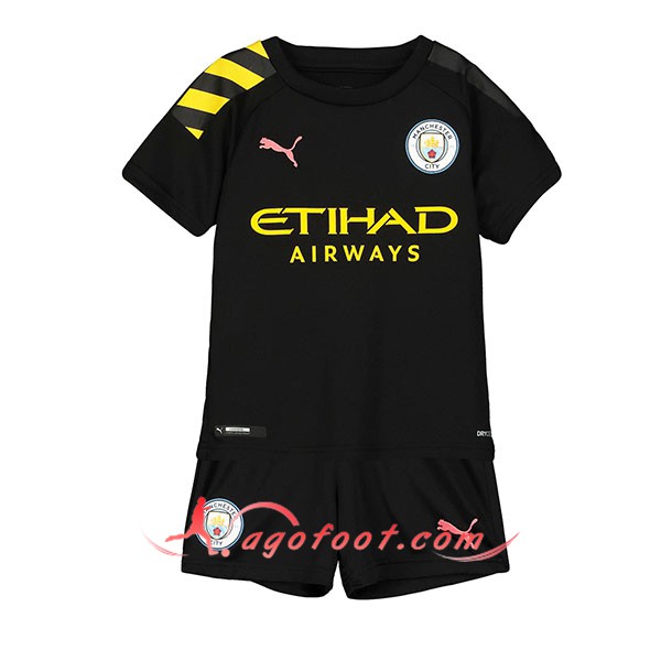 Ensemble Maillots Foot Manchester City Enfants Exterieur Personnalisé 19/20