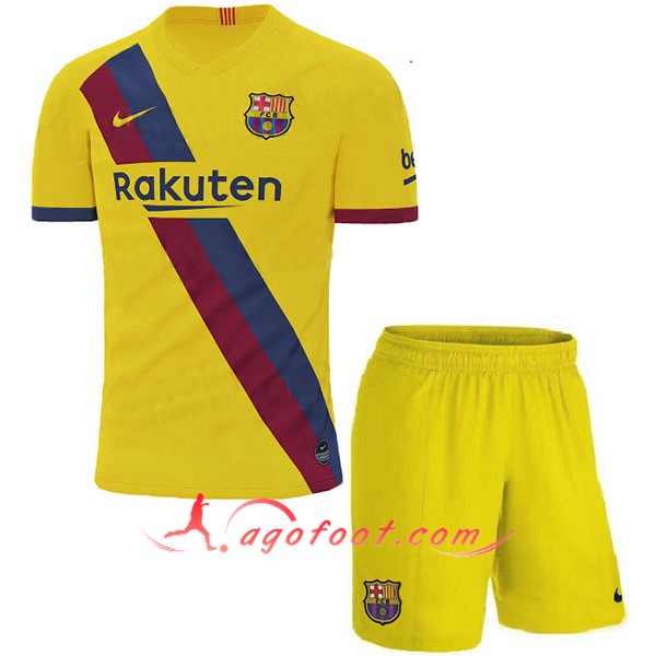 Ensemble Maillots Foot FC Barcelone Enfants Exterieur Personnalisé 19/20