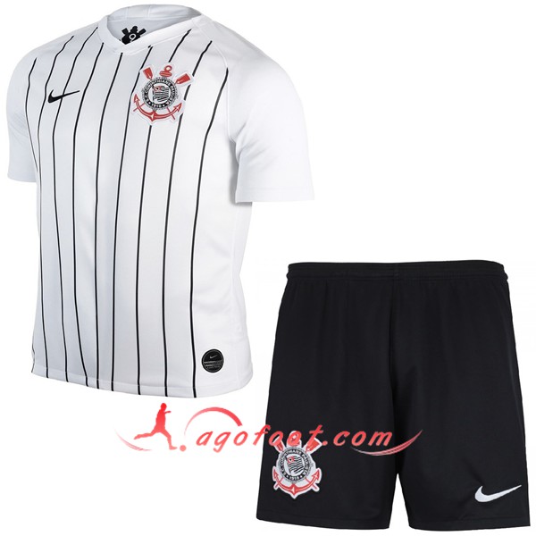 Ensemble Maillots Foot Corinthians Enfants Domicile Personnalisé 19/20