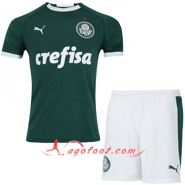 Ensemble Maillots Foot Palmeiras Enfants Domicile Personnalisé 19/20