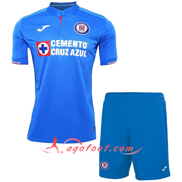 Ensemble Maillots Foot Cruz Azul Enfants Domicile Personnalisé 19/20