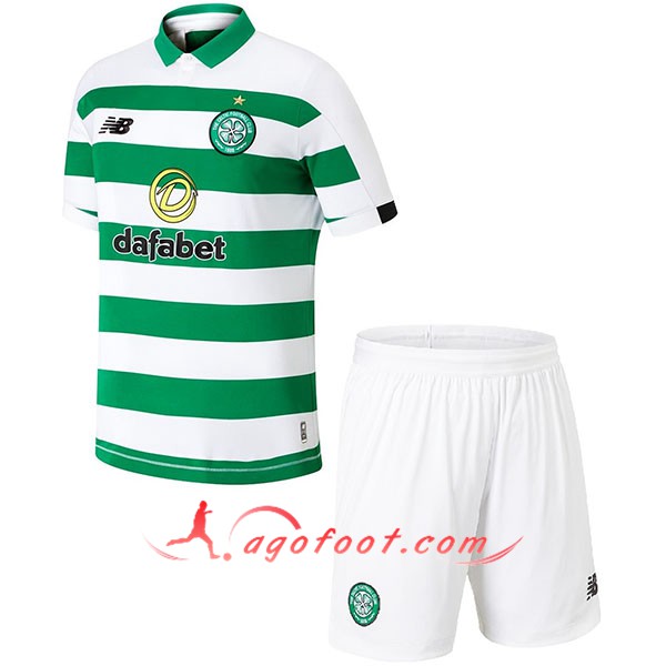 Ensemble Maillots Foot Celtic FC Enfants Domicile Personnalisé 19/20