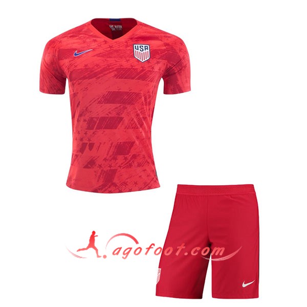 Ensemble Maillot Foot Etats-Unis Exterieur Personnalisé Floqué 19/20