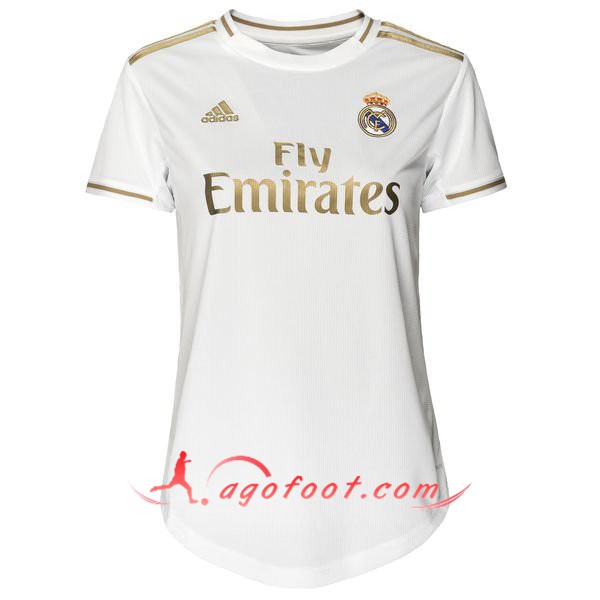 Maillot Foot Real Madrid Femme Domicile Personnalisé Floqué 2019 2020