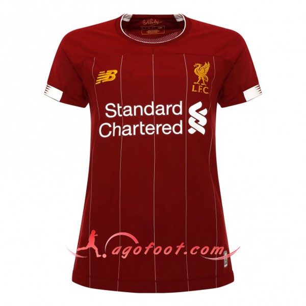 Maillot Foot FC Liverpool Femme Domicile Personnalisé Floqué 2019 2020