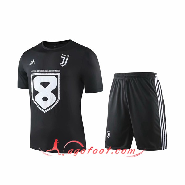 Training T-Shirts Juventus + Shorts Noir 19/20