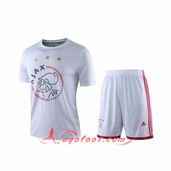Training T-Shirts AFC Ajax + Shorts Blanc 19/20