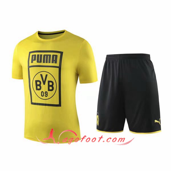 Training T-Shirts Dortmund BVB + Shorts Jaune 19/20