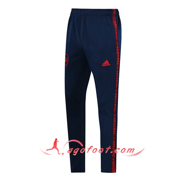 Nouveau Training Pantalon Arsenal Bleu Fonce Rouge 19/20