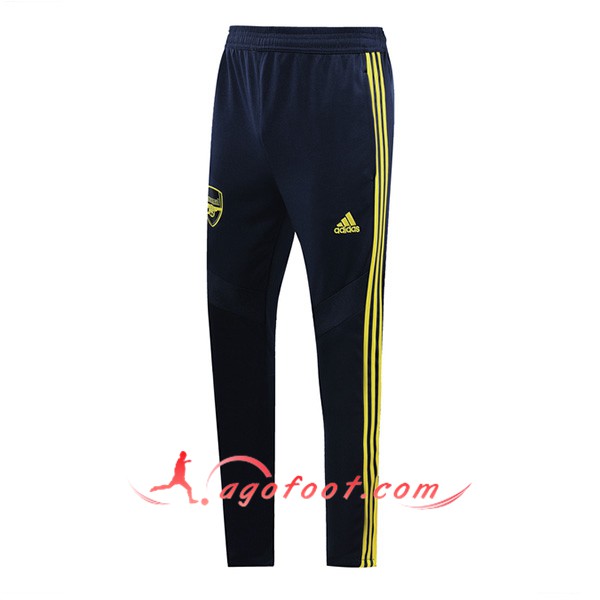 Nouveau Training Pantalon Arsenal Bleu Fonce Jaune 19/20