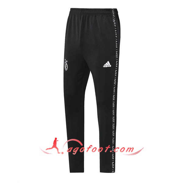Nouveau Training Pantalon AFC Ajax Noir Blanc 19/20