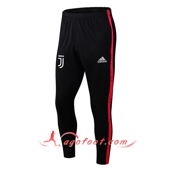 Nouveau Training Pantalon Juventus Noir Rouge 19/20