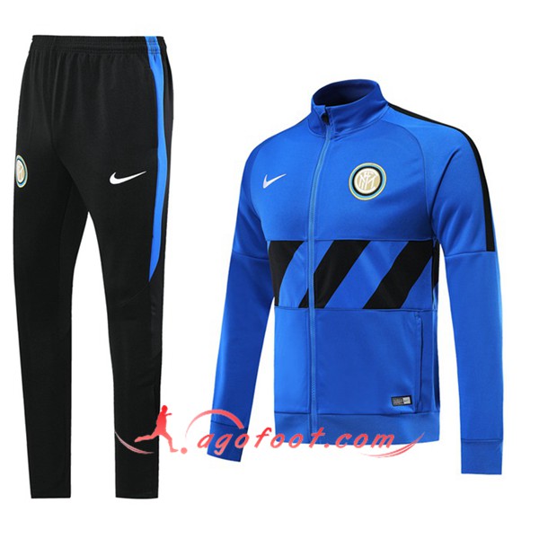 Ensemble Survetement de Foot - Veste Inter Milan Bleu 19/20