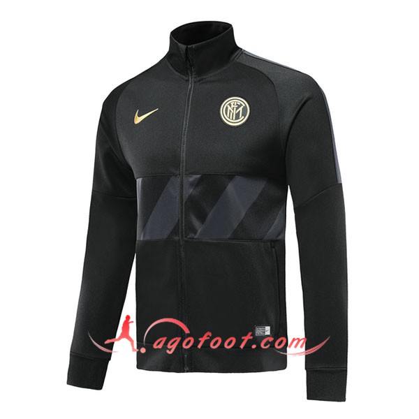 Nouveau Veste Foot Inter Milan Noir 19/20