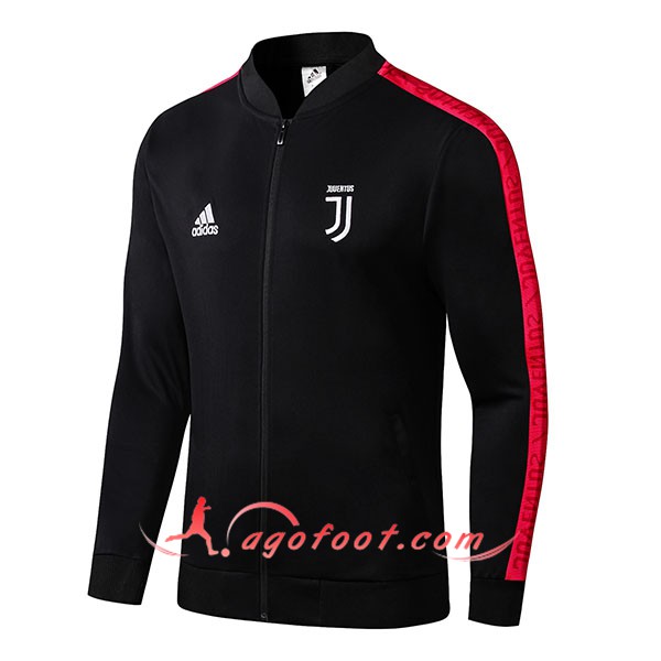 Nouveau Veste Foot Juventus Noir Rouge 19/20