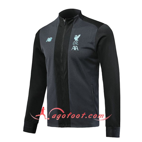 Nouveau Veste Foot Liverpool Noir Gris 19/20