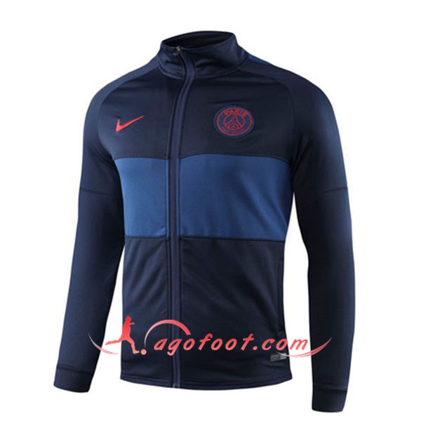Nouveau Veste Foot PSG Bleu Fonce 19/20