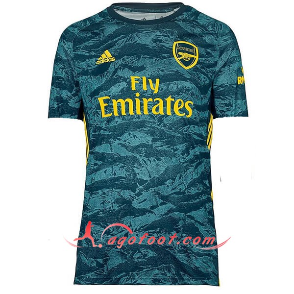Maillot Foot Arsenal Gardien de but Vert Personnalisé Floqué 19/20