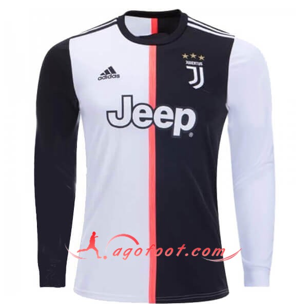 Maillot Foot Juventus Domicile Manches longues Personnalisé Floqué 19/20