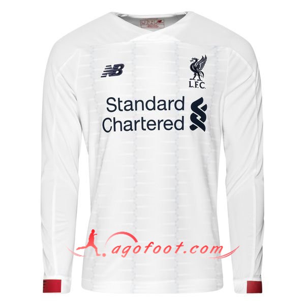 Maillot Foot Liverpool Exterieur Manches longues Personnalisé Floqué 19/20