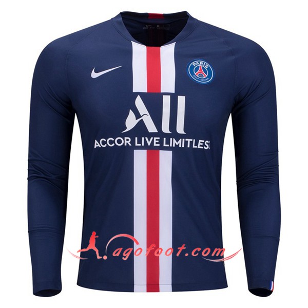 Maillot Foot PSG Domicile Manches longues Personnalisé Floqué 19/20