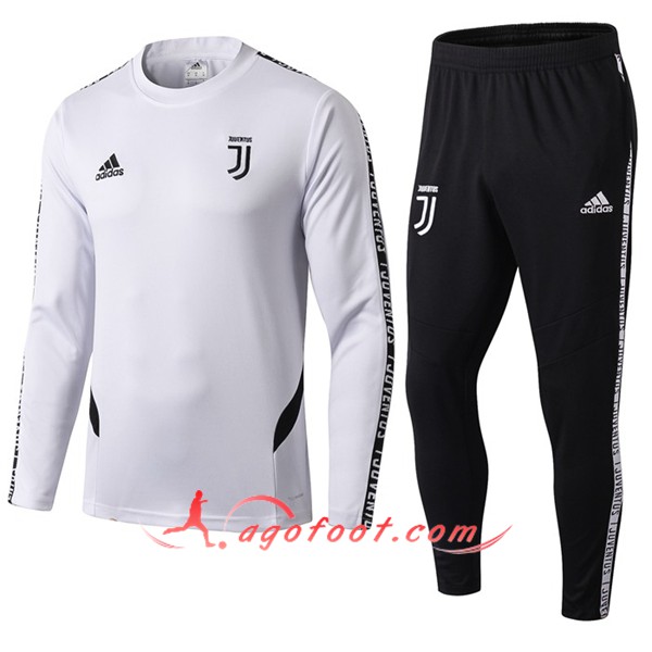 Nouveau Training Sweatshirt Juventus Blanc Noir 19/20