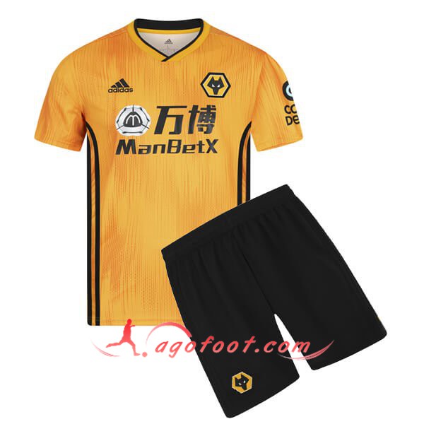 Ensemble Maillots Foot Wolves Enfants Domicile Personnalisé 19/20