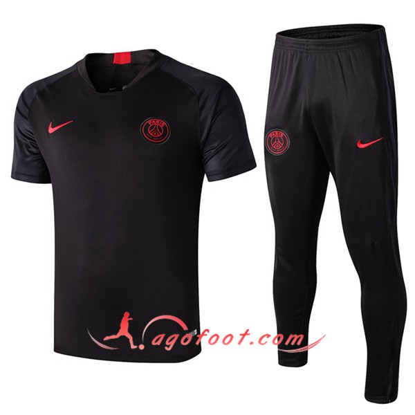 Training T-Shirts PSG + Pantalon Noir 19/20