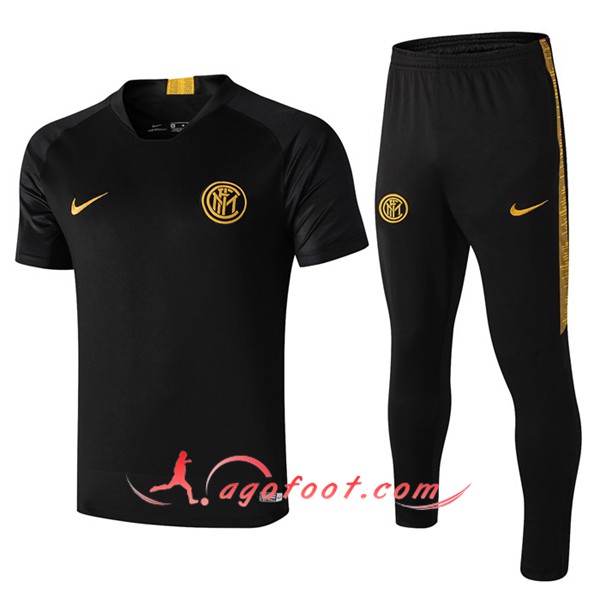 Training T-Shirts Inter Milan + Pantalon Noir 19/20