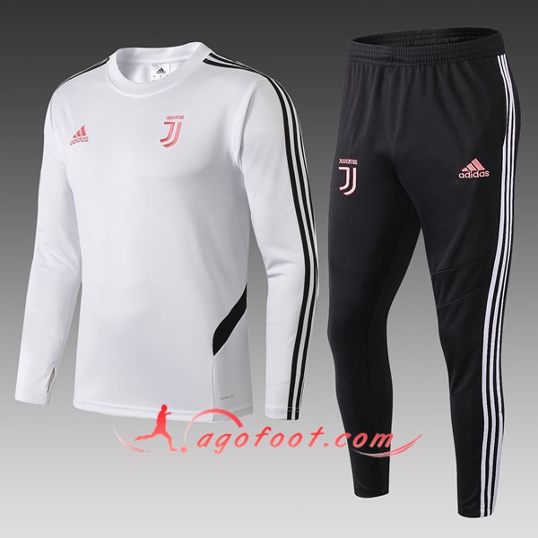 Nouveau Survetement De Foot Juventus Enfant Blanc 19/20