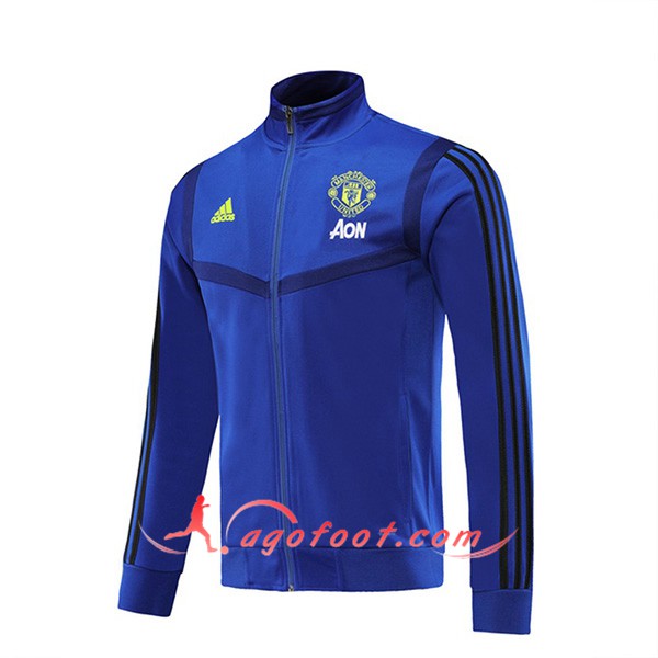 Nouveau Veste Foot Manchester United Bleu 19/20